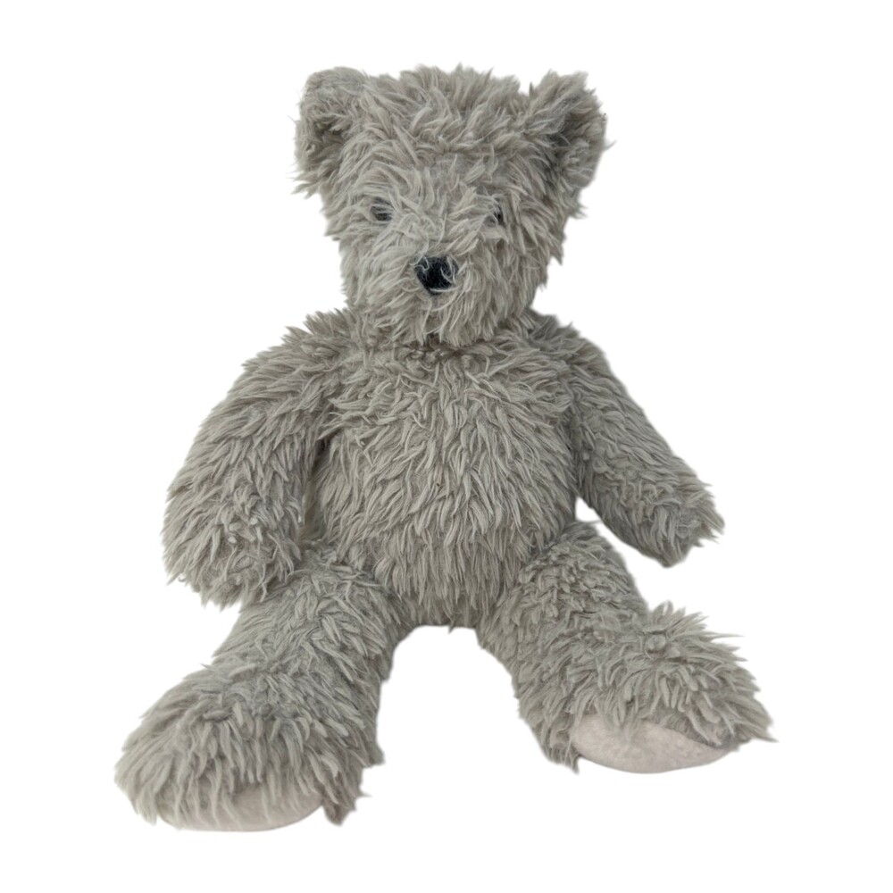 Vermont Teddy Bear Plush Toy Gray Shaggy Soft Stuffed Animal Gift Collectible